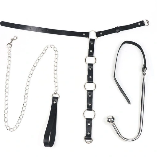 Kinky 5853 EverydayUse Leash with and Collar Anal Hook 0210